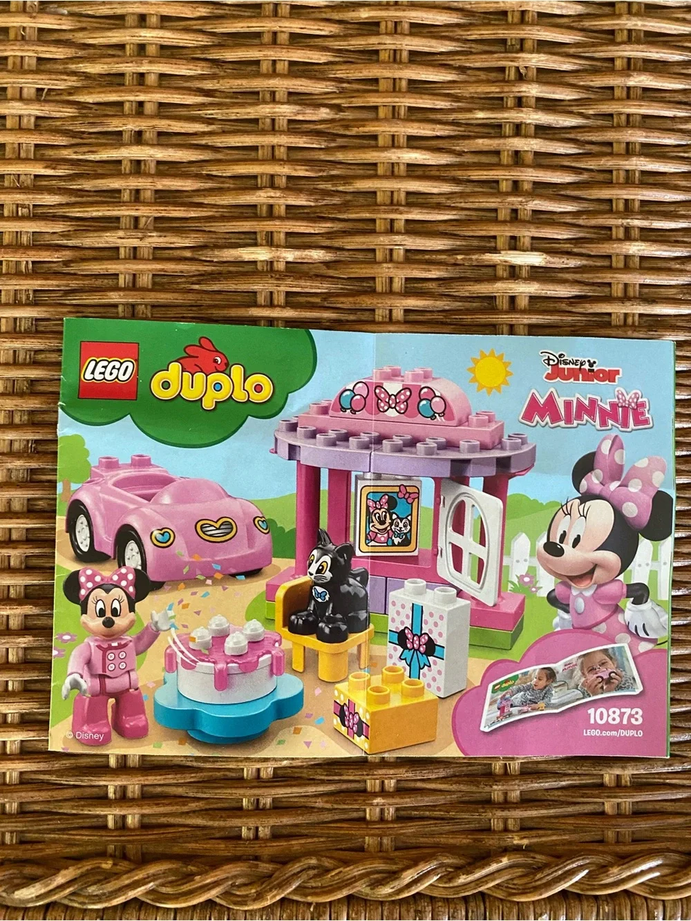 LEGO Duplo 10873 Minnie’s Birthday Party Pink Car Figaro Cat Incomplete
